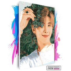 Картина по номерам на холсте BTS RM Namjoon Nature, 60 х 90 см Красиво Красим