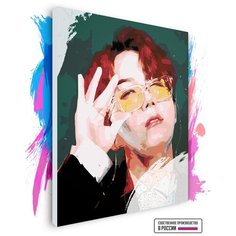 Картина по номерам на холсте BTS J-Hope Арт, 60 х 80 см Красиво Красим