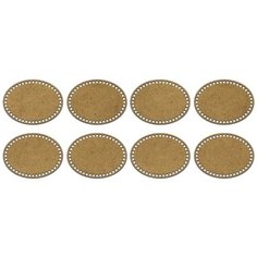 Комплект из 8-ми донышек для создания корзин из ХДФ, Овал 20*15см Деревяшкино