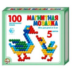 Мозаика магнитная шестигранная, 5 цветов, 100 элементов Десятое королевство