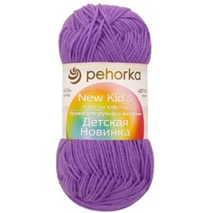 Пряжа Пехорка Детская новинка, 100 % акрил, 50 г, 200 м, 10 шт., 567 темная фиалка
