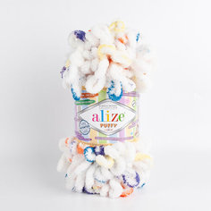 Пряжа Ализе Puffy Color цв.7539 мультиколор Alize