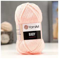 Пряжа "Baby" 100% акрил 150м/50гр (204 персик), 1шт Yarn Art