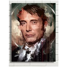 Картина по номерам Сериал Ганнибал Мадс Миккельсен - 7185 В 30x40