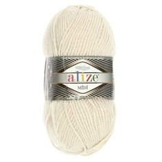 Пряжа "Superlana midi" 25% шерсть, 75% акрил 170м/100гр (599 слоновая кость) 2627119 Alize