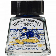 Тушь Winsor&Newton, ультрамарин 14 мл