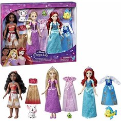 Кукла Disney Princess Моана, Ариэль и Рапунцель Hasbro
