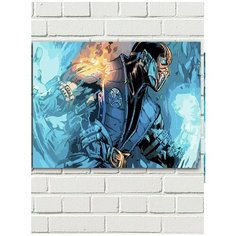 Картина по номерам игра Mortal Kombat (Саб-Зиро, Скорпион, Рептилия, Ниндзя) - 7813 Г 30x40