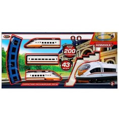 306283 Железная дорога 200см, на бат. в кор. ТМ "играем вместе" ИНТЭК