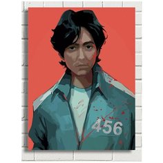 Картина по номерам сериал Игра в кальмара (Squid game) - 8820 В 30x40