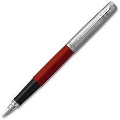Ручка перьевая Parker Jotter Original F60 Red CT F, корпус из нержавеющей стали/пластика, 2096898 .