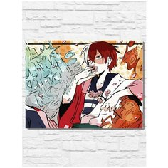 Картина по номерам на холсте Аниме моя геройская академия (Шото Тодороки) - 9181 Г 30x40