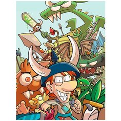 Картина по номерам на холсте настольная игра Munchkin Манчкин - 6907 В 30x40