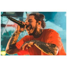 Картина по номерам на холсте Музыка Post Malone - 6099 Г 60x40