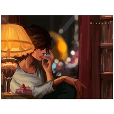 Картина по номерам на холсте Тетрадь Смерти L Эл - 6516 Г 30x40