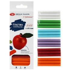 Полимерная глина запекаемая набор для школы ЗХК "Я - Художник!", 6 цветов х 20 г (120 г), с блестками./В упаковке шт: 1 Невская палитра