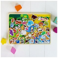 Конструктор магнитный «Зоопарк» NO Name