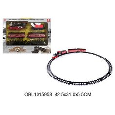 Железная дорога со световым и звуковым эффектом "Импортные товары"(игрушки)