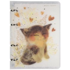 Тетрадь со сменным блоком BrunoVisconti, А5 (165 х 210 мм), "милый котик" 80 листовл, клетка, Арт. 7-80-633/10 Альт