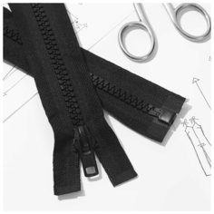 Молния "Трактор", №8, разъемная, 80 см, цвет черный./В упаковке шт: 10 Noname