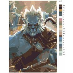 Картина по номерам U-67 "Игра Dota. Лансер", 70x110 см Brushes Paints