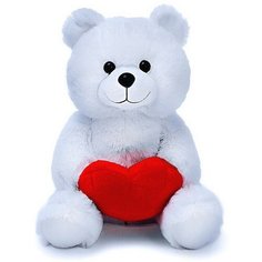 Мягкая игрушка «Медведь Вельвет» с валентинкой, 30 см, цвет белый Rabbit