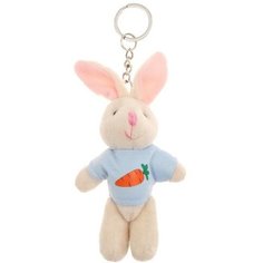 Мягкая игрушка «Кролик в кофте», на брелоке, цвета микс No Brand
