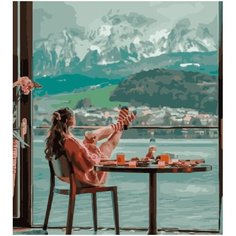 Картина по номерам Вид на горы 40х50 см Hobby Home