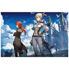 Картина по номерам на холсте игра Gensgin Impact Делюк - 7800 Г 60x40