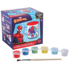 Кружка раскраска с вкладышем "Подарок герою" Человек-Паук Marvel