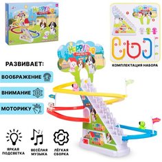 Игра "Веселая горка" на бат. Звук, свет в коробке(616-16) Tong DE
