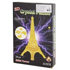Noname Констр. 3D Эйфелева башня ВОХ 24*16*4см, 24 дет, свет, арт.6912/29017A Г36061