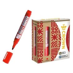 Маркер перманентный 3.0 мм, Crown Multi Marker, красный