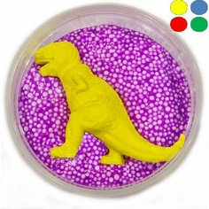 Шариковый пластилин «Dino 1» 1 фигурка динозаврика внутри, микс Престиж