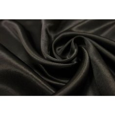 Ткань капроновая подкладочная 3531-ПУ черный, для пошива курток и костюмов, намотка 10м, 064322 Bravo