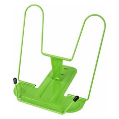 Подставка для книг и учебников BRAUBERG LINE+ металлическая зеленая европодвес, 3 шт