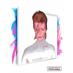 Картина по номерам на холсте David Bowie - Aladdin Sane (1973), 80 х 80 см Красиво Красим
