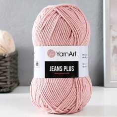 Пряжа "Jeans plus" 55% хлопок, 45% акрил 160м/100гр (83 пудра) Yarn Art