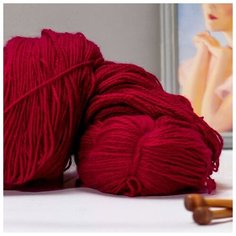 Пряжа "Карачаевская" 100% акрил 820-850м/250-280гр (14 Вишня), 1шт