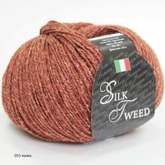 Пряжа Seam Silk Tweed Сеам Силк Твид, 055 яшма, 65% мериносовая шерсть 35% шелк, 50г, 175м, 1 моток