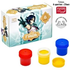 Cullinan Гуашь 6 цветов х 25 мл, Office Collection "Аниме", в картонной коробке