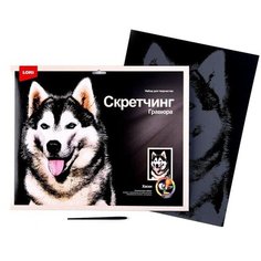 Скретчинг 30 × 40 см, Животные «Хаски» Lori