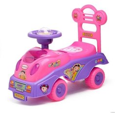 Толокар «Машинка для девочки», с музыкой, цвет розовый Без бренда