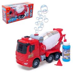 Грузовик «Бетон», с мыльными пузырями, световые и звуковые эффекты, работает от батареек, микс Noname