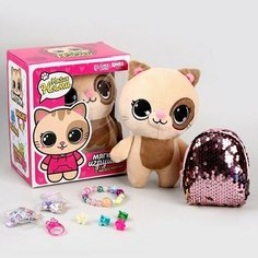 Мягкая игрушка «Кот», 10 × 18 × 8 см Milo Toys