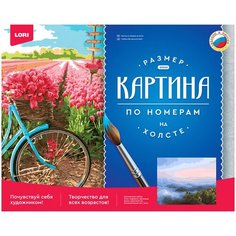 Набор для творчества Картина по номерам "Вид с Каранайских гор на Темир-Хан-Шуру и на Каспийское море" на подрамнике 40*50 см Рх-052 Lori