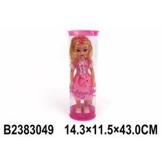 Кукла 35 см, музыкальная, в тубе 43x14,3x11,5 см With&Out