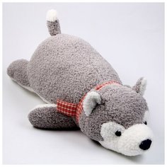 Мягкая игрушка-подушка «Хаски», 60 см, цвет серый NO Name