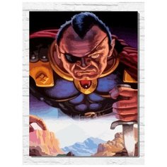 Картина по номерам на холсте игра Power Monger (Sega, Сега, 16 bit, 16 бит, ретро приставка) - 9979 В 30x40