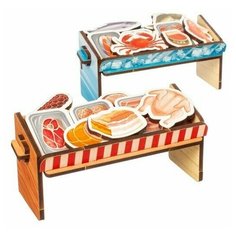 Игровой набор «Супермаркет. Мясо и морепродукты» Woodland